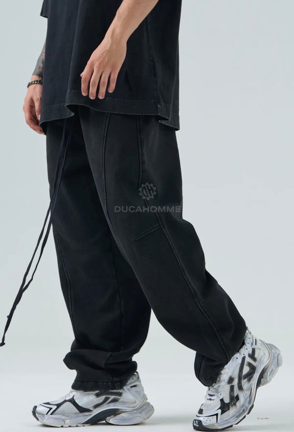 TRACKSUIT BLACK WASHED LIMITED BALOON