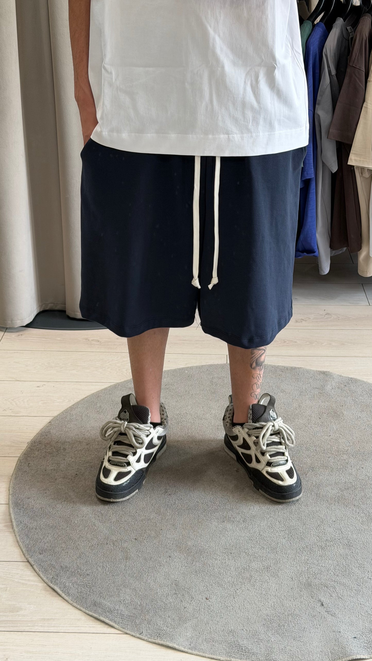 BERMUDA BLU NAVY GARZATO OVER