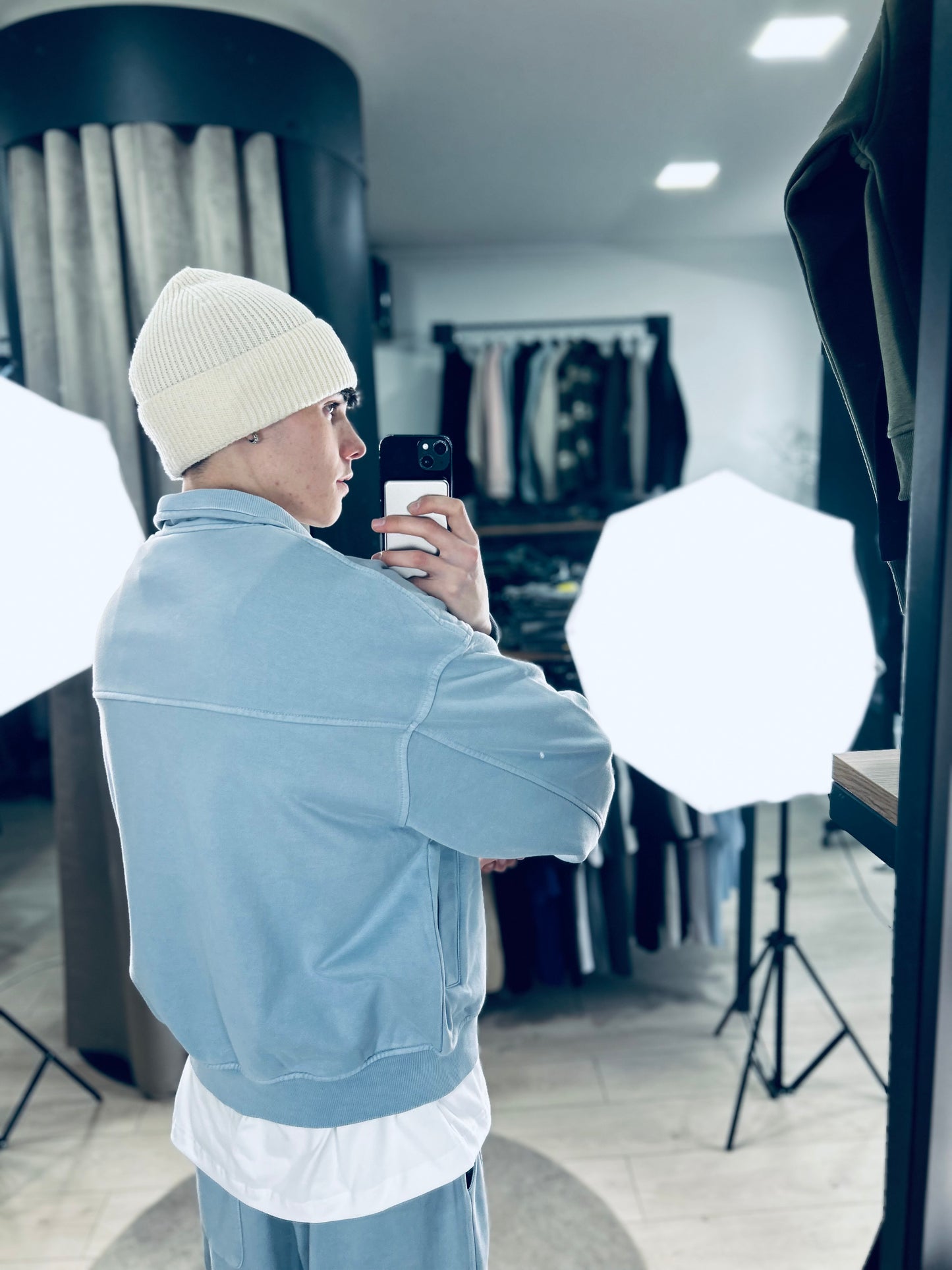 TRACKSUIT CELESTE WASHED LIMITED BALOON