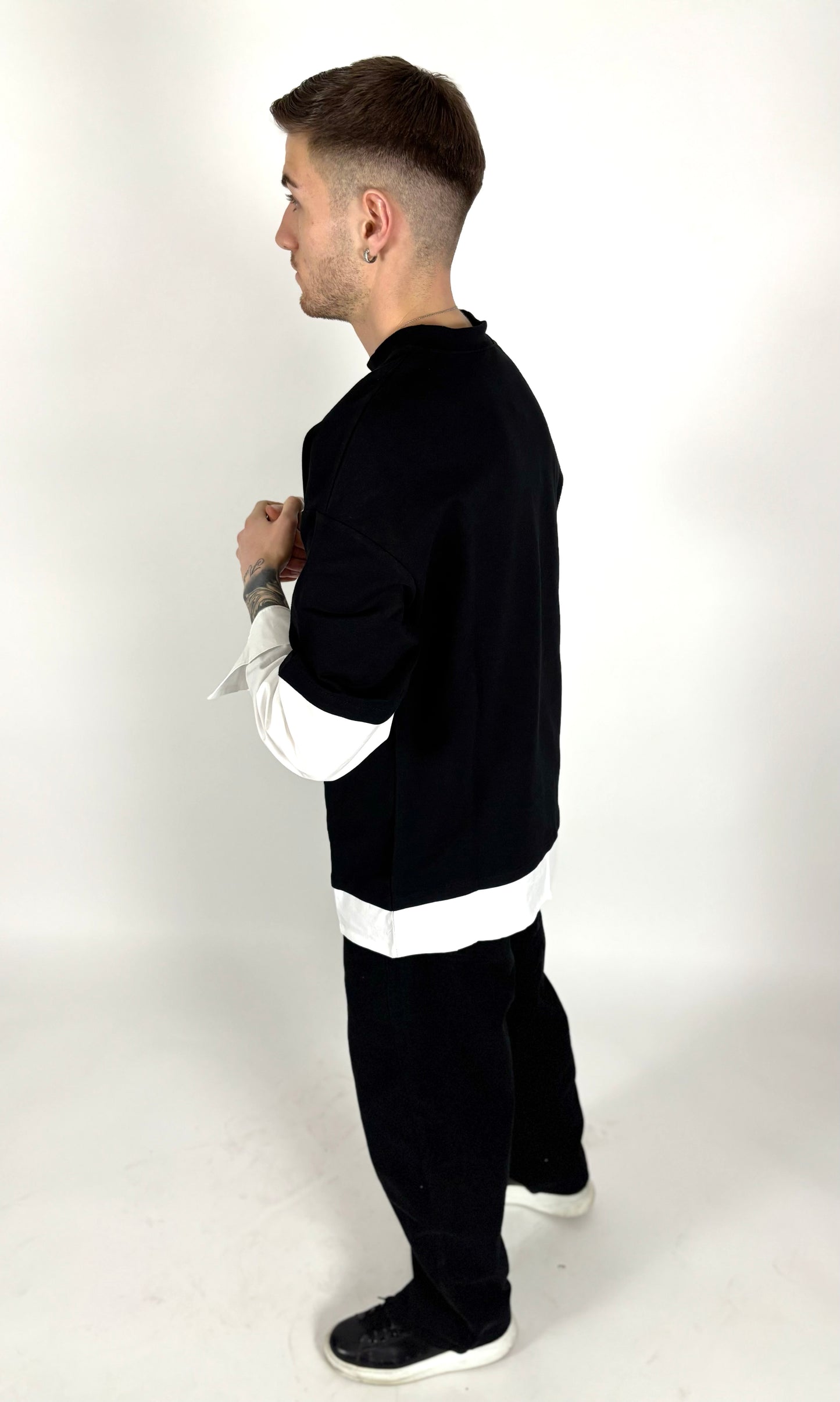 T-SHIRT MANICA IN CAMICIA - tocastore