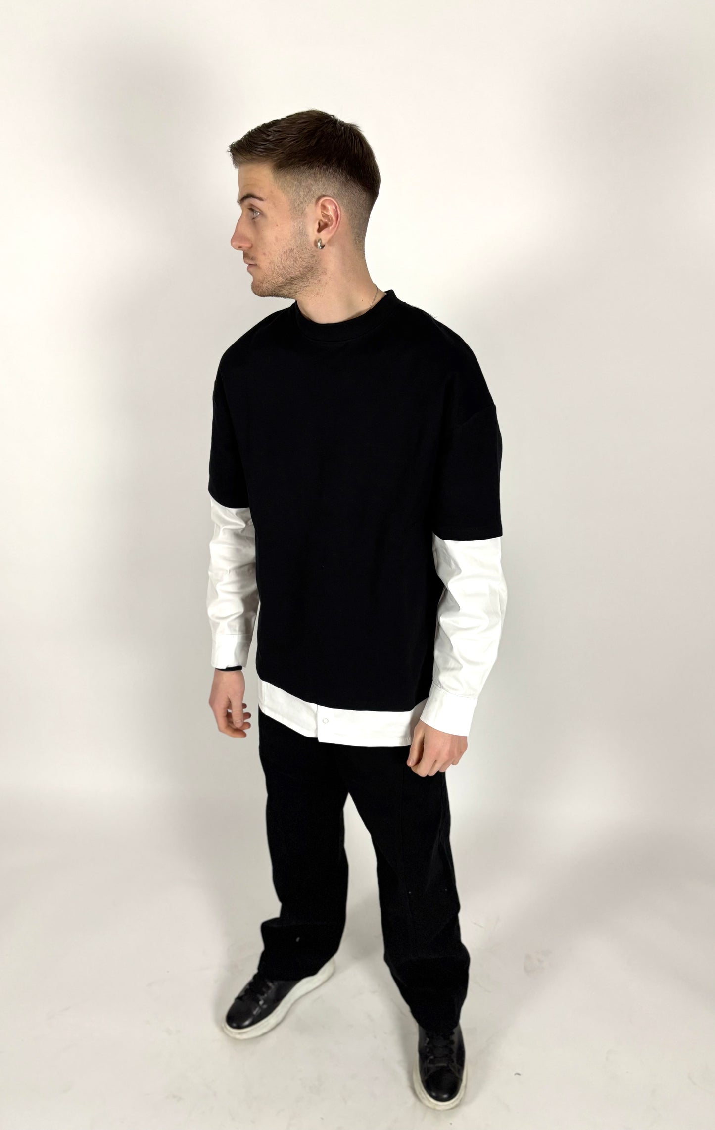 T-SHIRT MANICA IN CAMICIA - tocastore