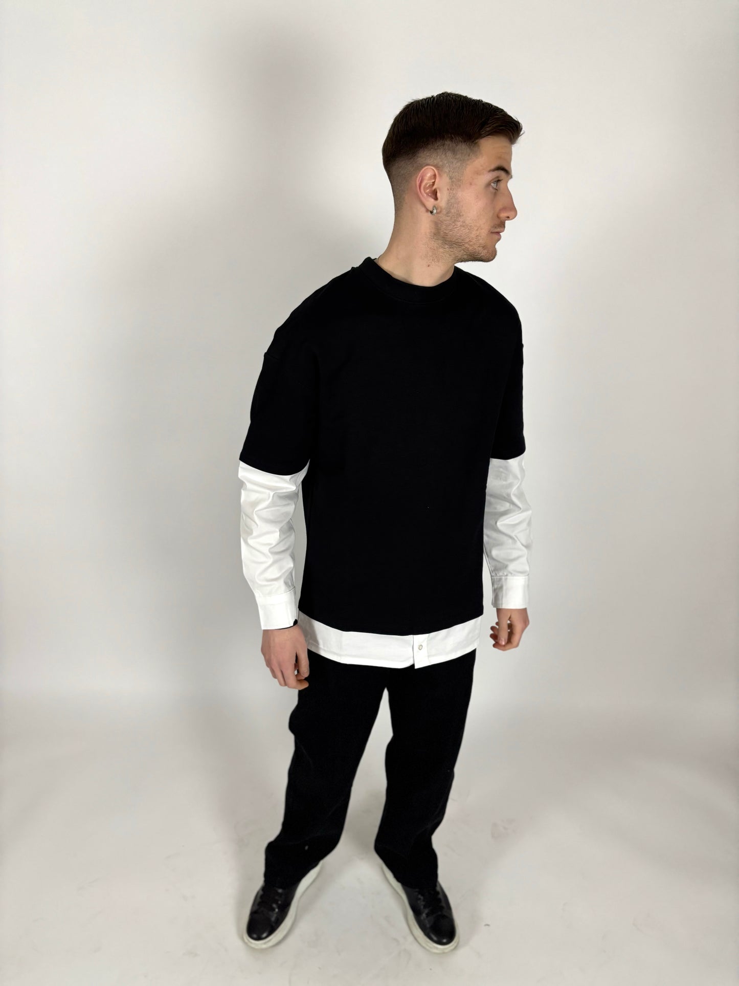 T-SHIRT MANICA IN CAMICIA - tocastore