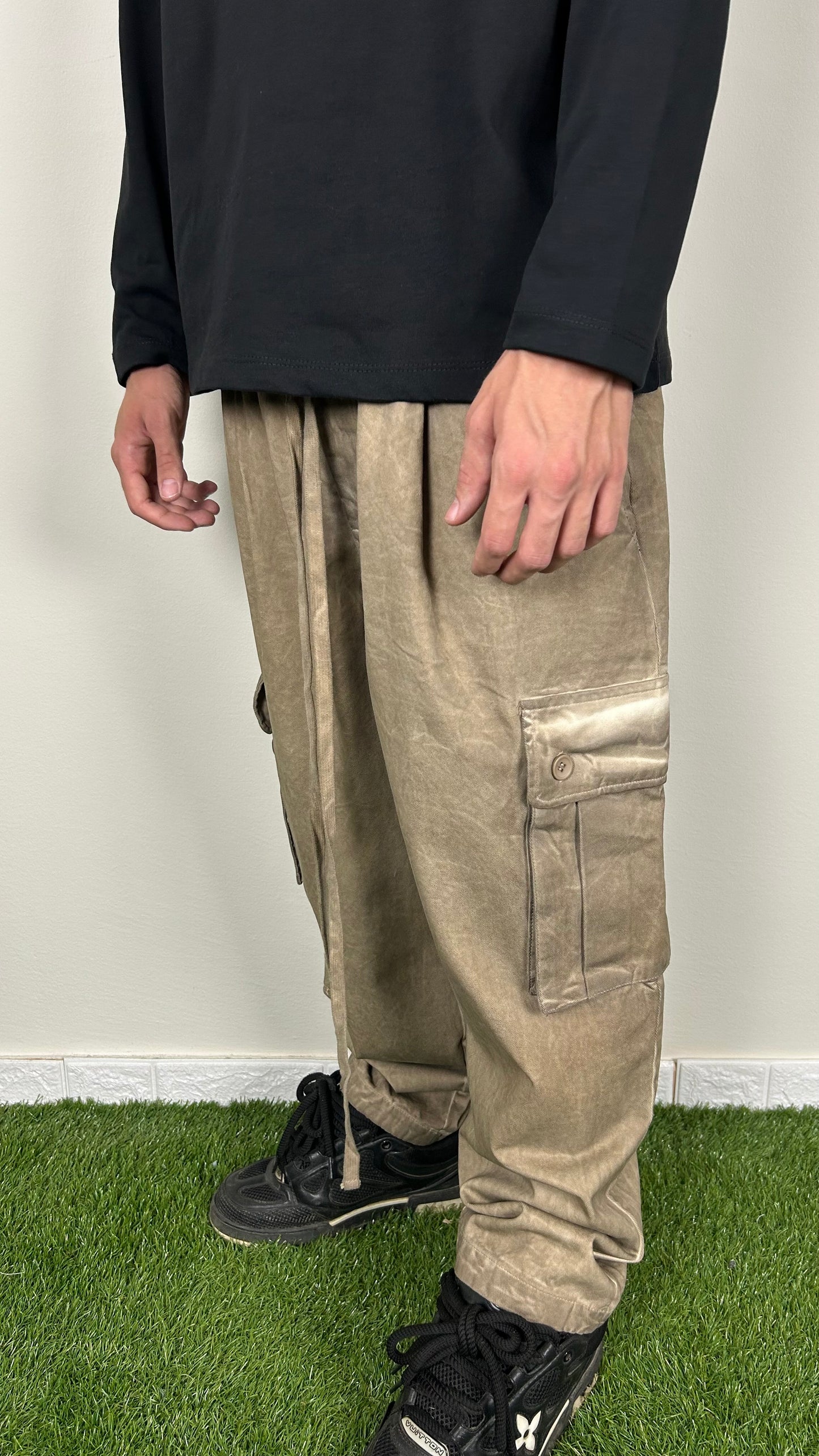PANTALONE SARTORIALE BEIGE SLAVATO - tocastore