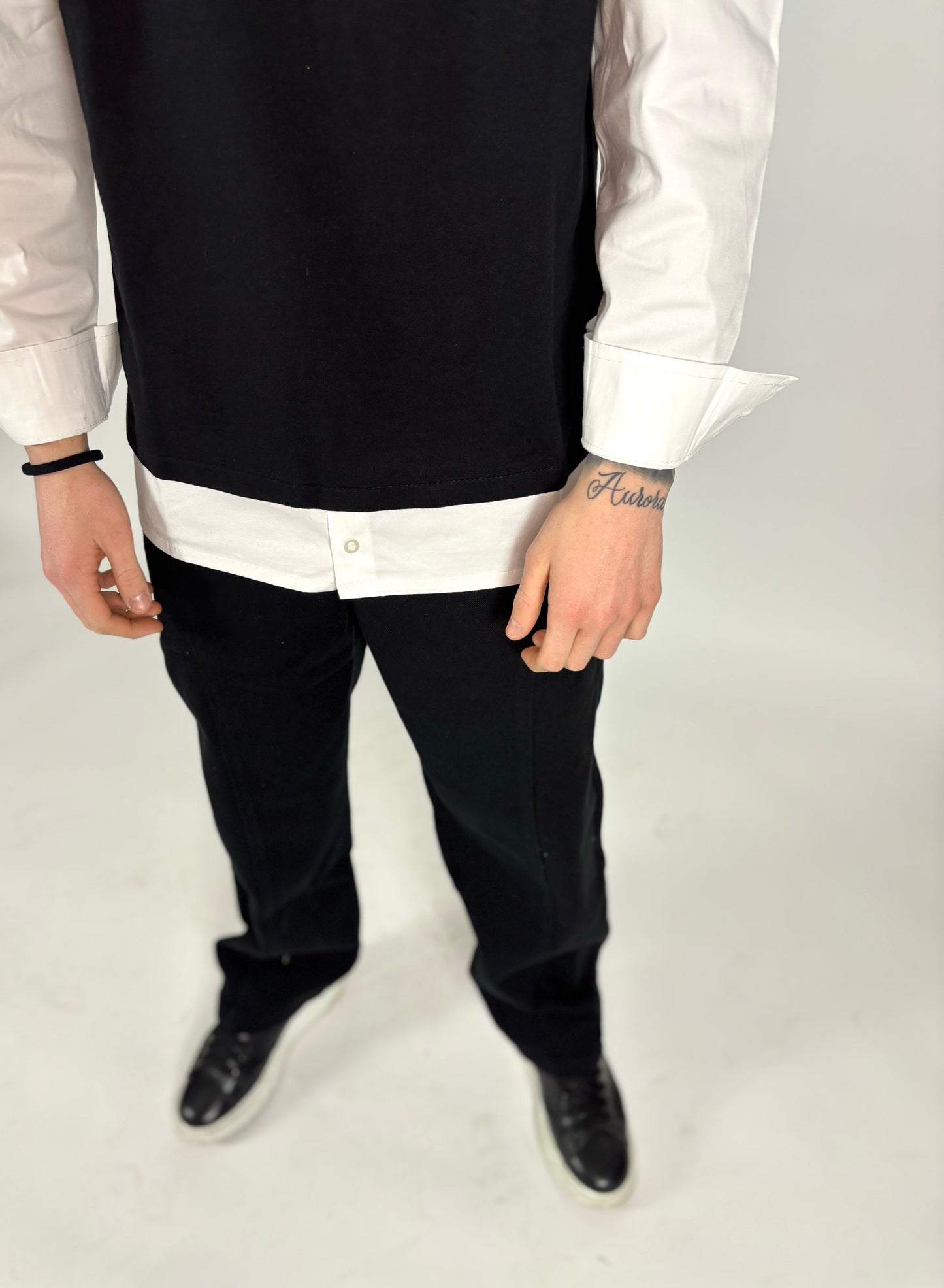 T-SHIRT MANICA IN CAMICIA - tocastore