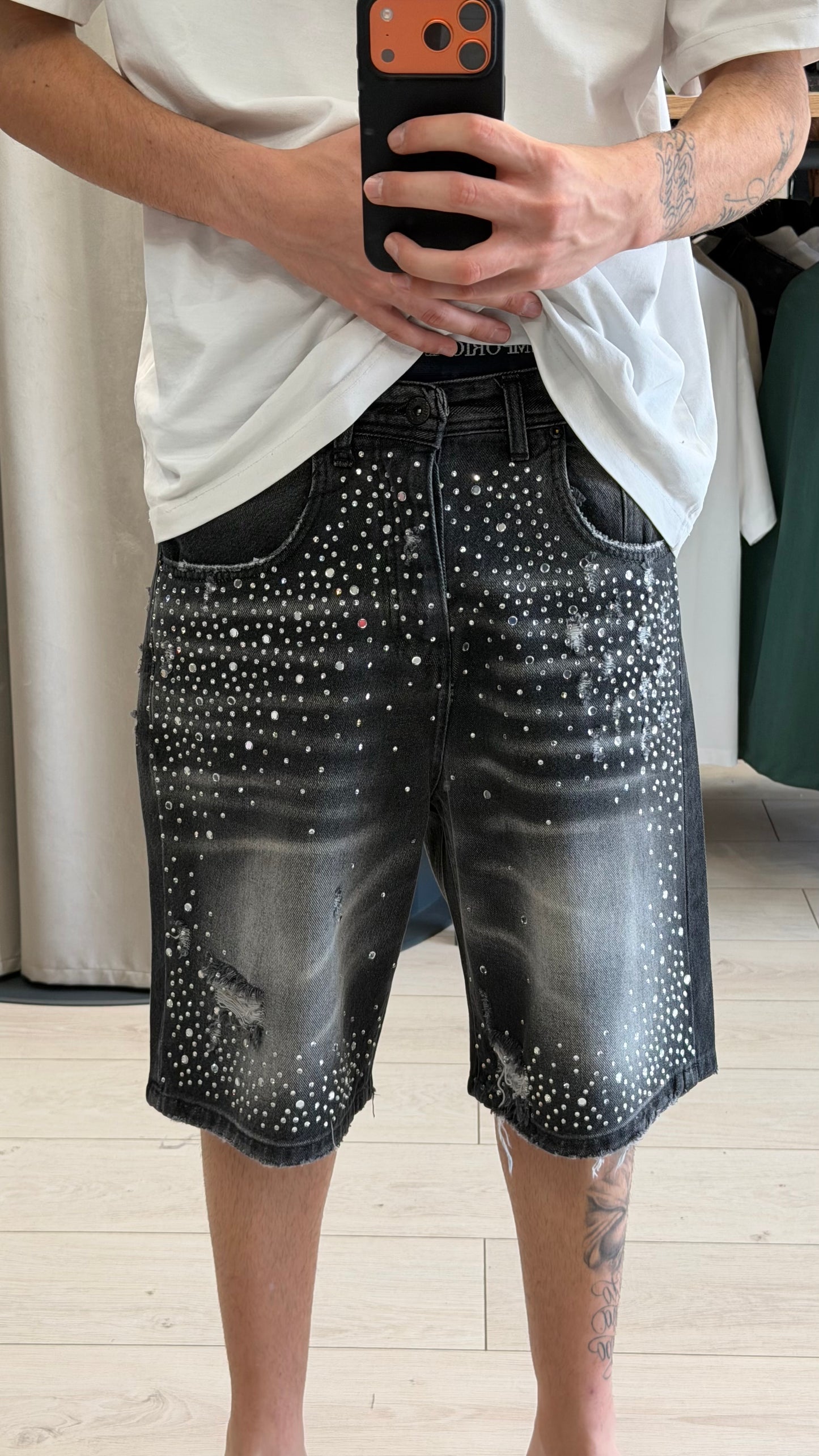 SHORT BLACK ICE FULL DIAMOND
