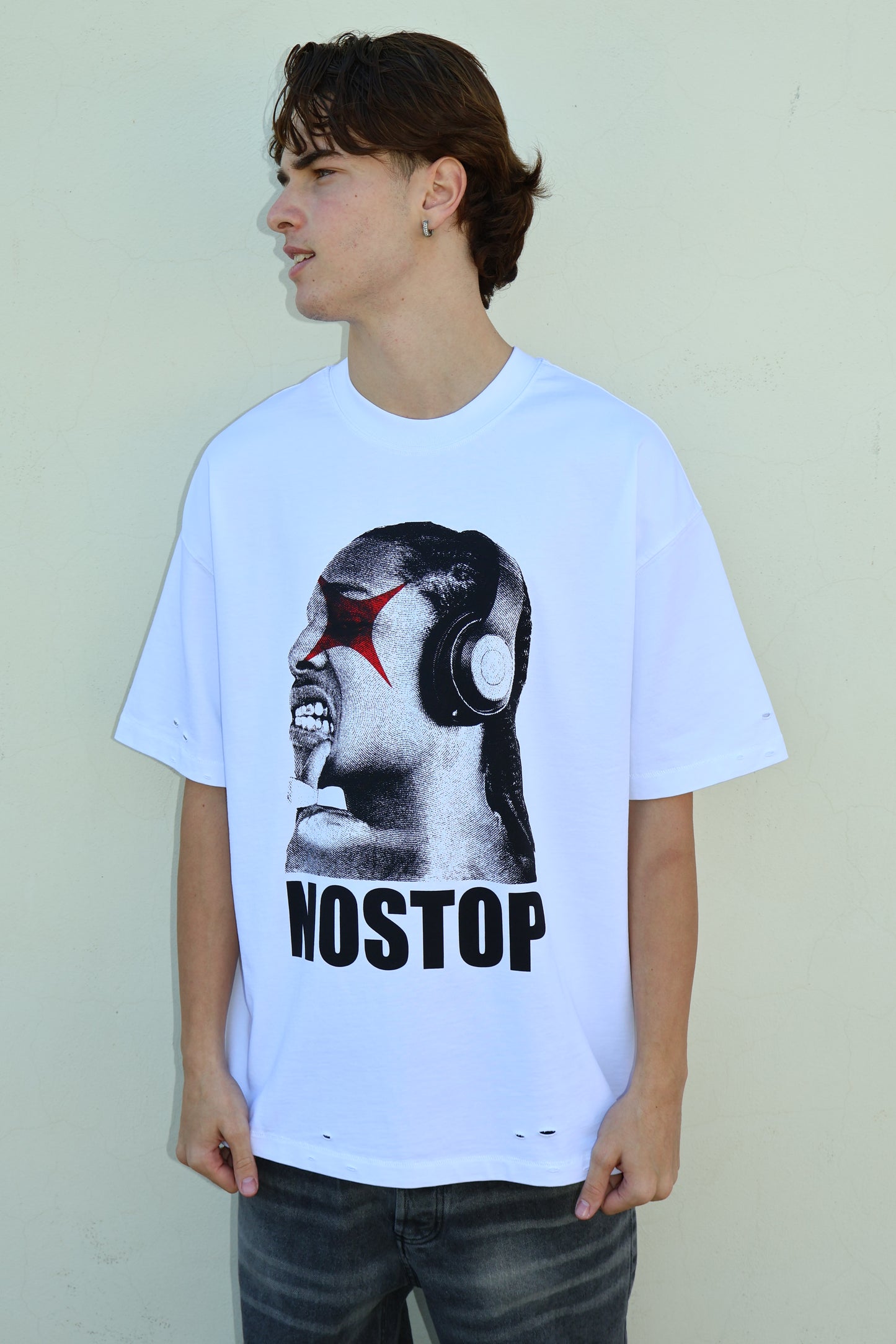 T-SHIRT NO STOP L815138-20 BIANCO