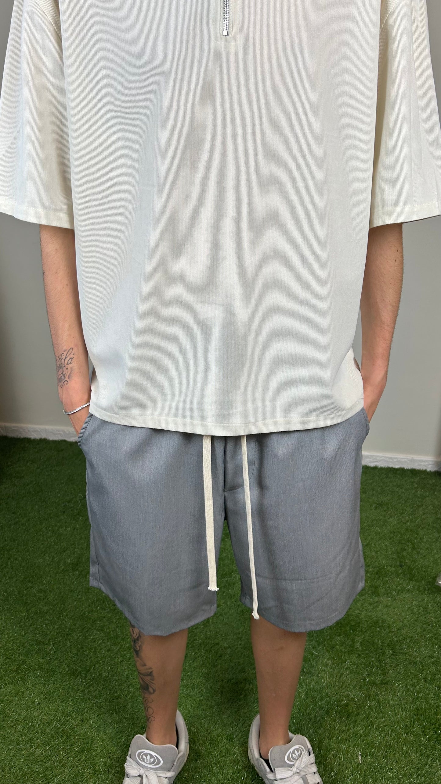 PANTALONCINO CLASSY PIOMBO - tocastore