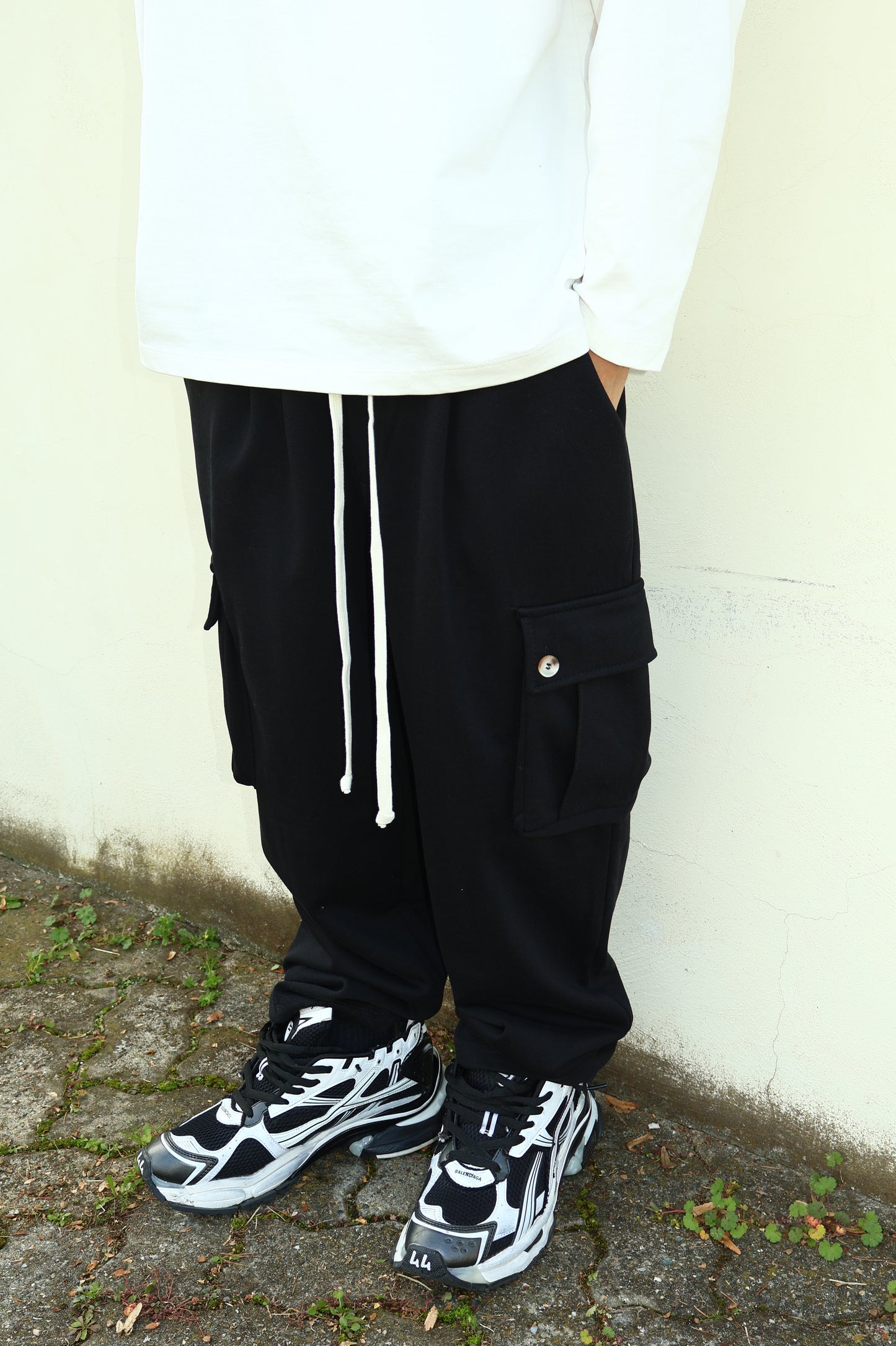 PANTALONE CARGO DU017303 NERO