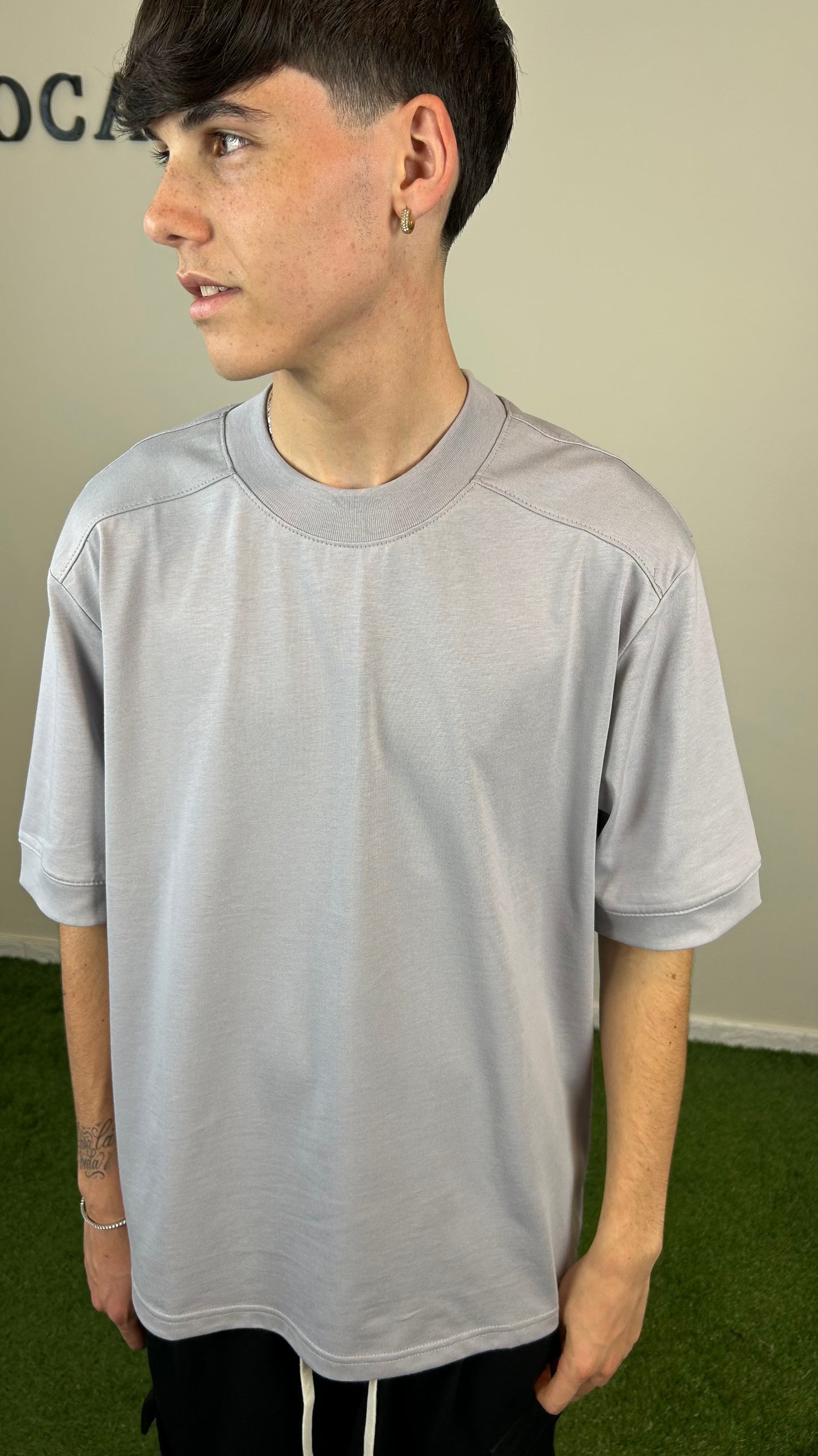 T-SHIRT CONTOURTEE ASFALTO