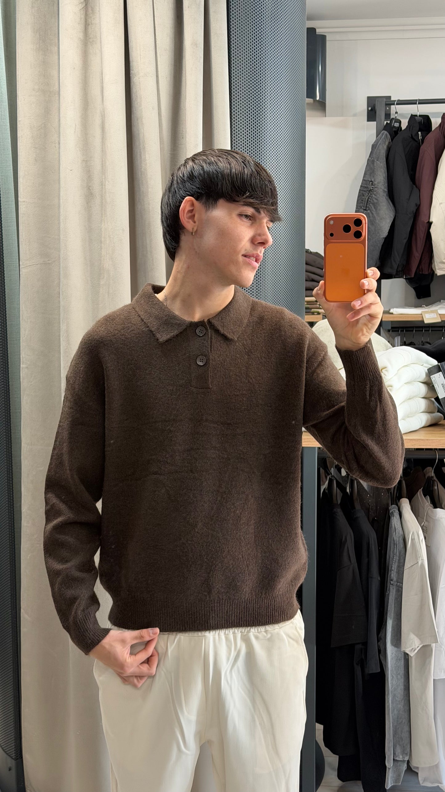 MAGLIONE POLO “OLD MONEY" NERO (3 Colori)