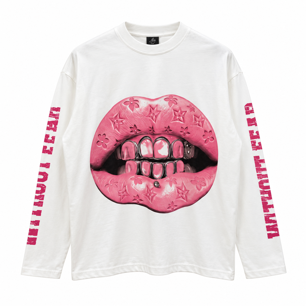 LONGSLEEVE "GRILLZ" BIANCO
