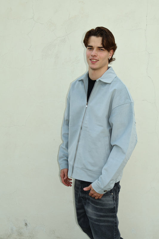 JACKET VINTAGE ZIP 808030G GRIGIO CHIARO