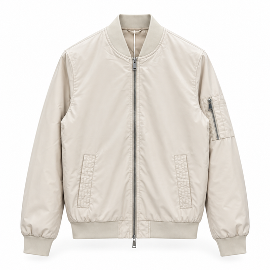 BOMBER LEGGERO BEIGE