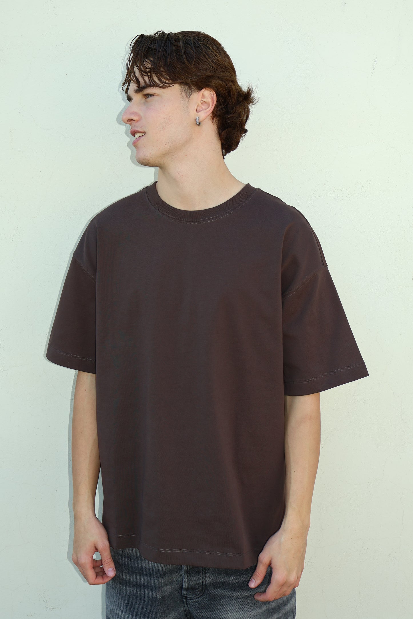 T-SHIRT BASIC L815002 BROWN