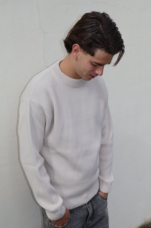 MAGLIONCINO LINEA PURA-CREMA - tocastore