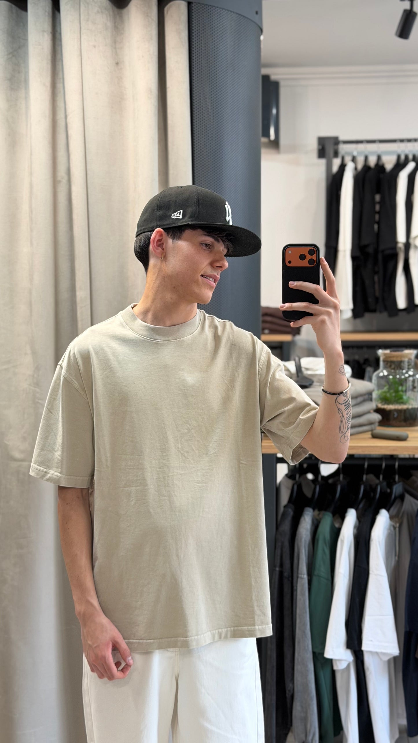 T-SHIRT VIP WASHED OVERSIZE BEIGE