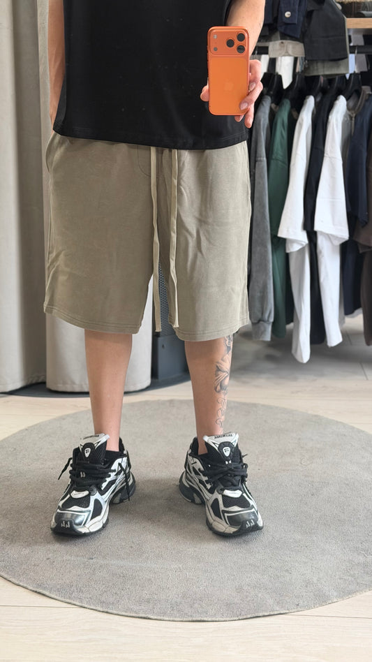 SHORTS BAGGY STONE WASHED VERDE