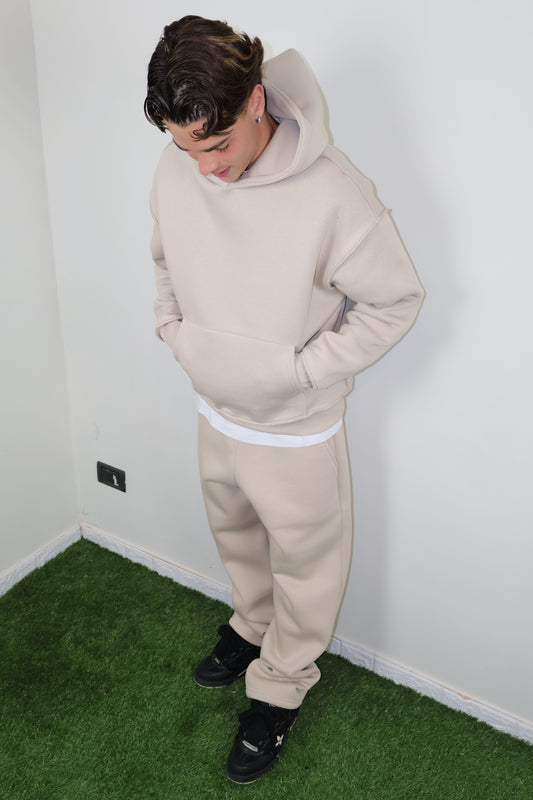 SWEATSUIT REVERSE BEIGE - tocastore