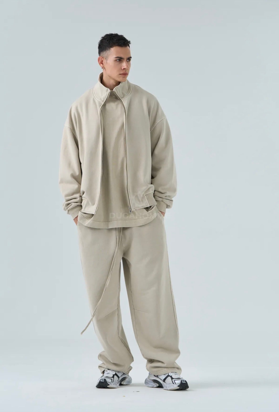 TRACKSUIT BEIGE WASHED LIMITED BAGGY
