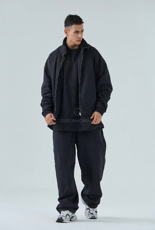 TRACKSUIT BLACK WASHED LIMITED BALOON