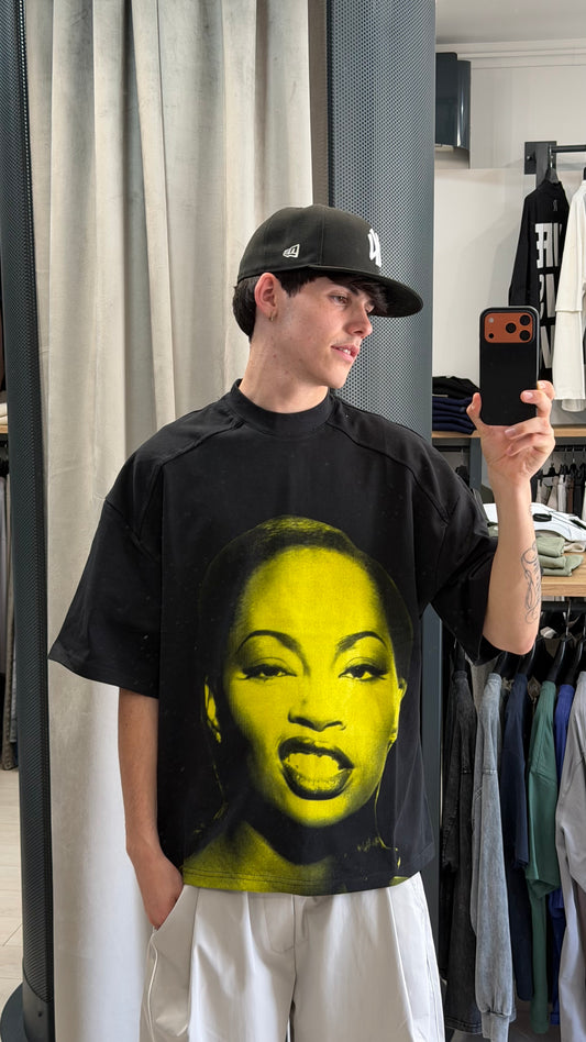 T-SHIRT FACE BLACK