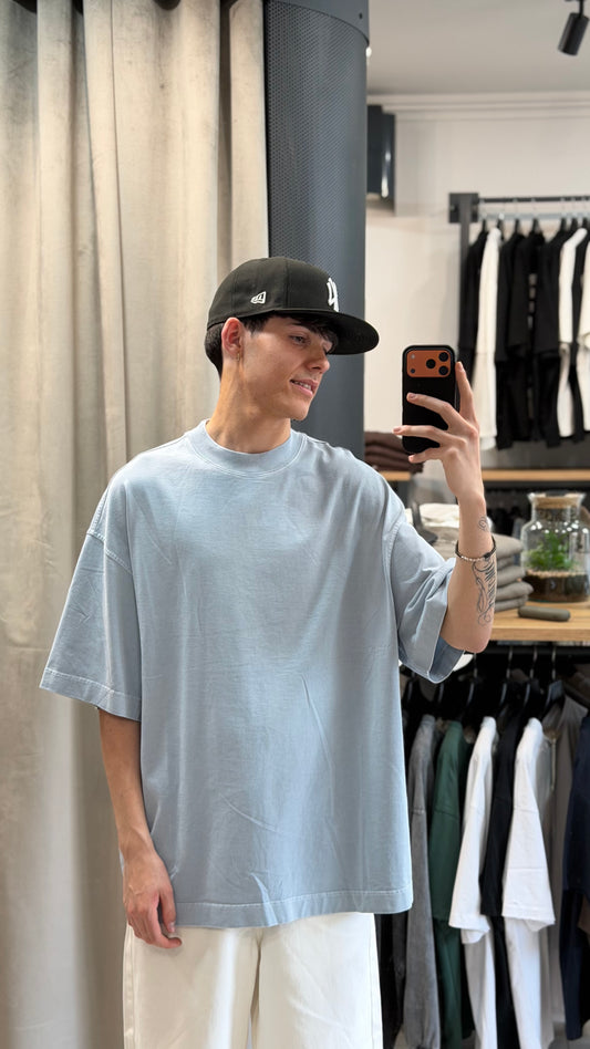 T-SHIRT VIP WASHED OVERSIZE CELESTE