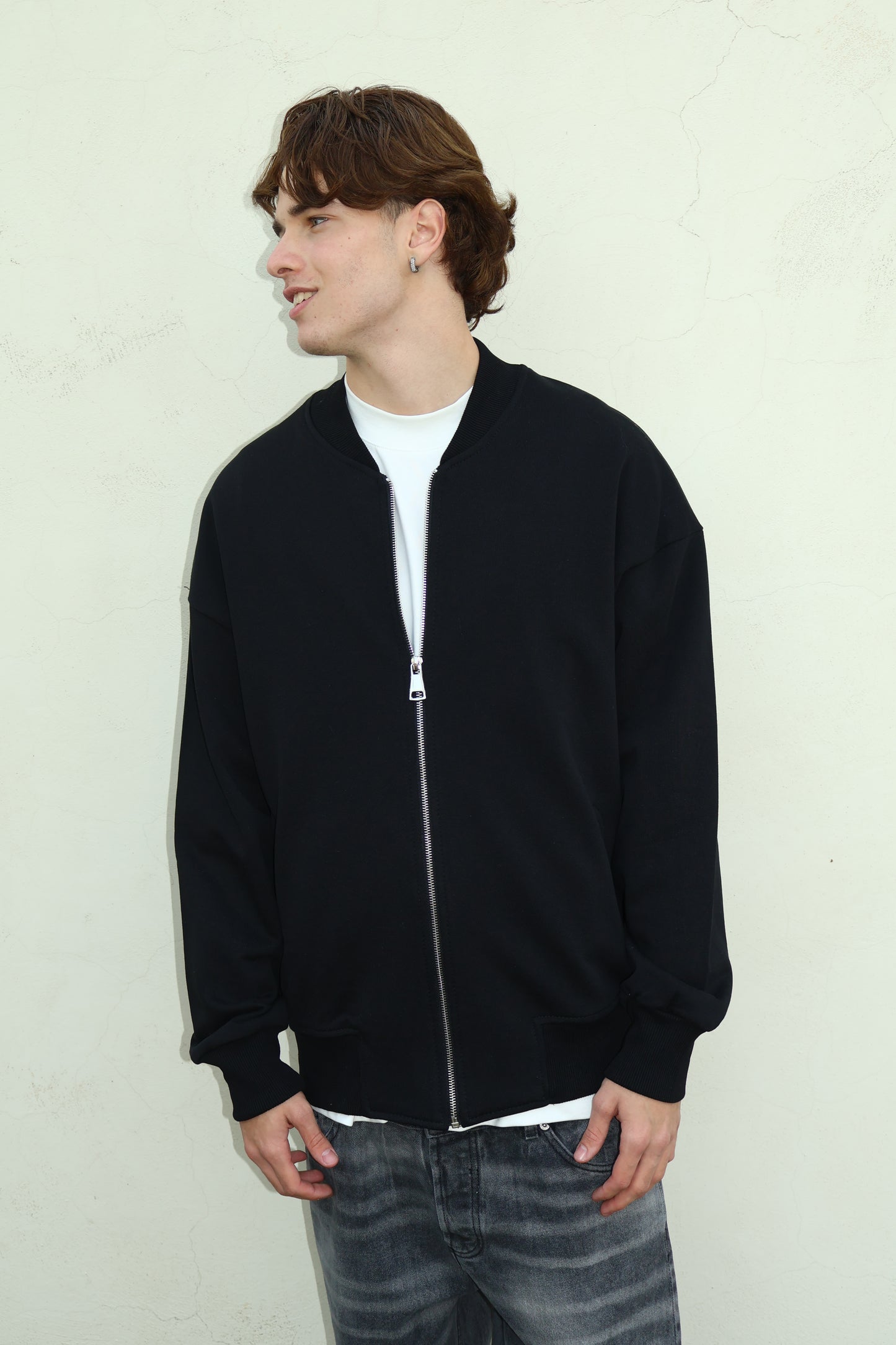 JACKET ZIP DU018304 NERO