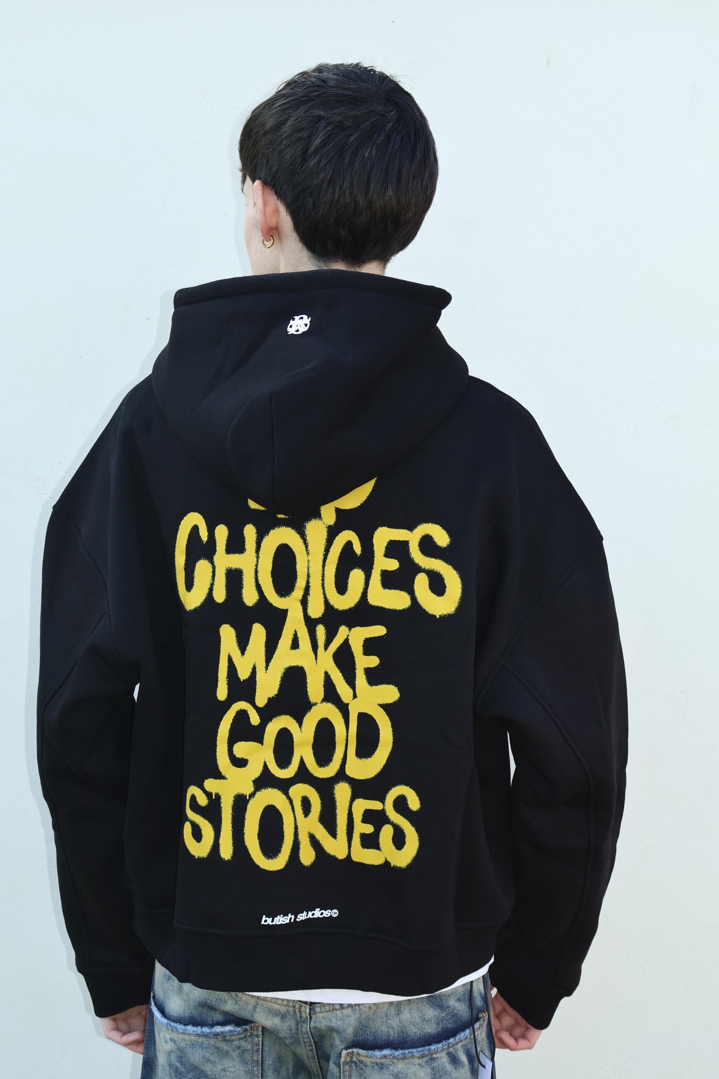BUTISH HOODIE BAD CHOICES BLACK