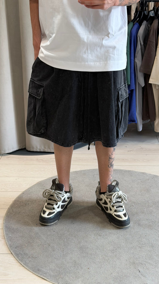 CARGO STONE WASHED BLACK OVER