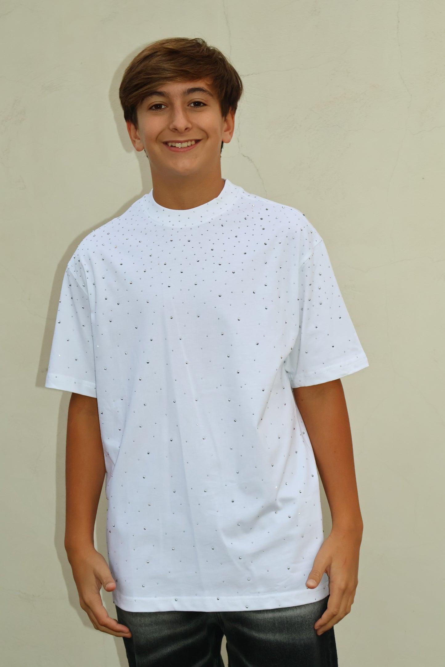 T-SHIRT DIAMOND 606078G Bianco