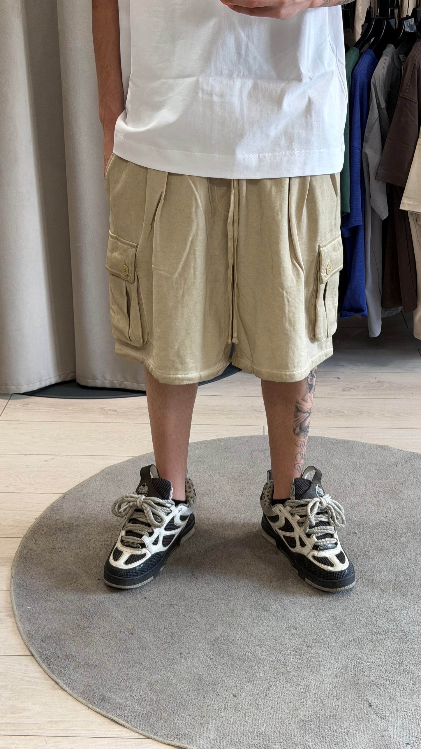 CARGO STONE WASHED BEIGE SLIM