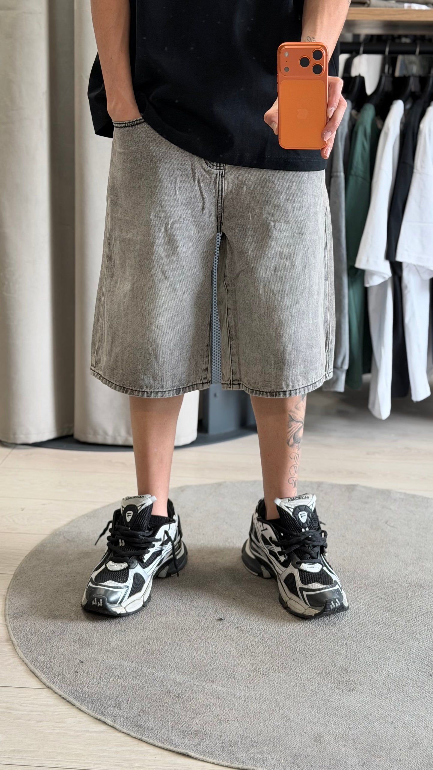 JORTS BAGGY GREY