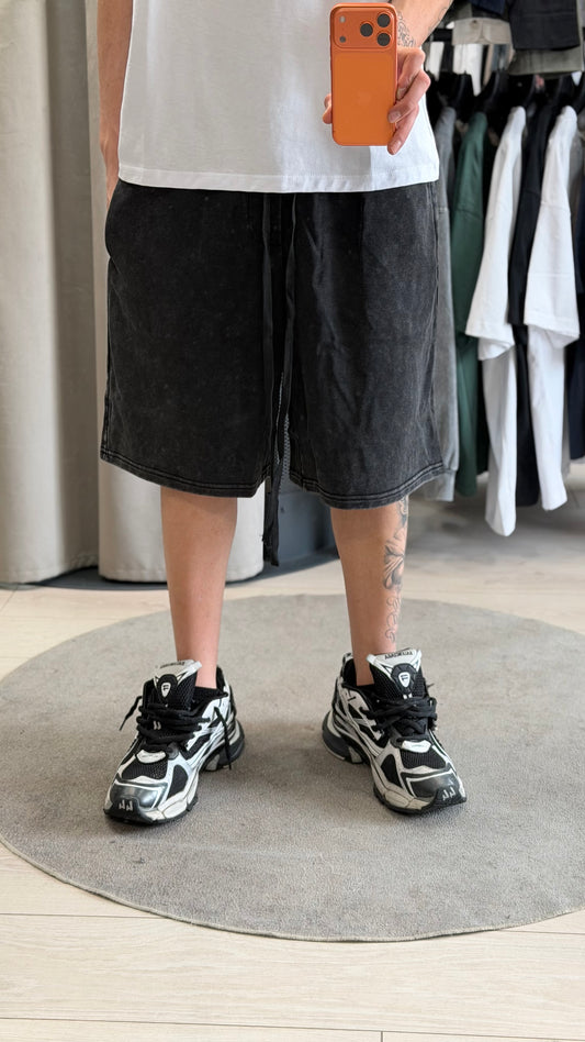 SHORTS BAGGY STONE WASHED BLACK