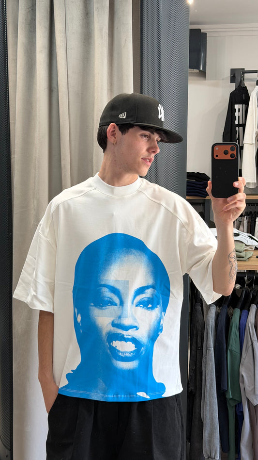 T-SHIRT FACE WHITE
