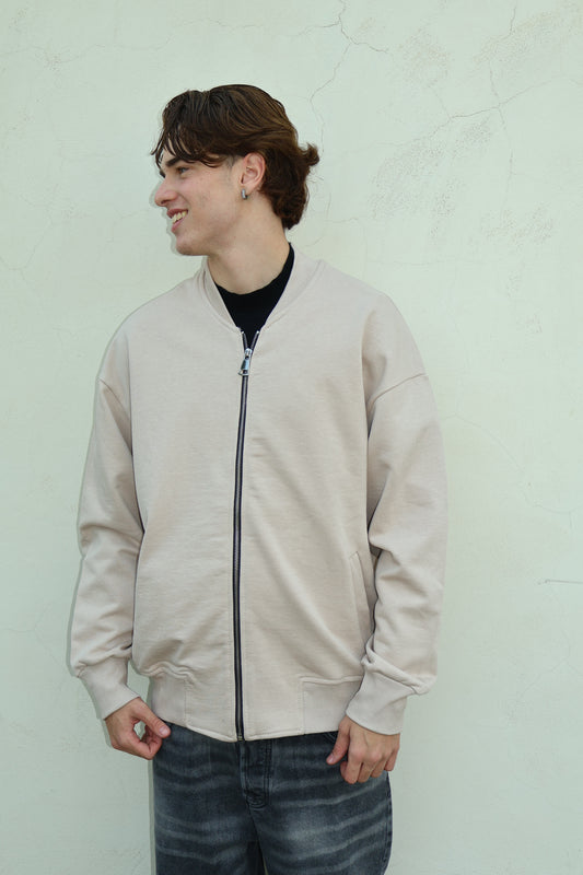 JACKET ZIP DU018304 BEIGE