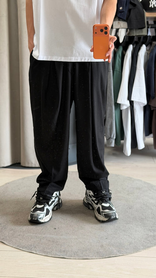 PANTALONE ESSENCIAL LINO NERO