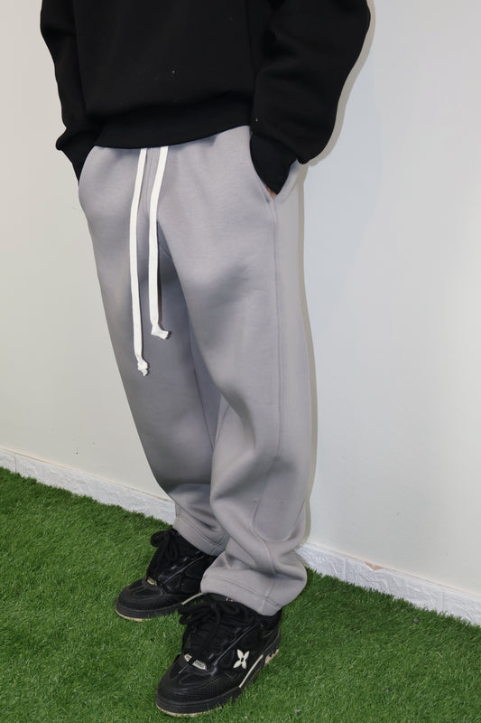 JOGGER A FONDO LARGO PIOMBO - tocastore