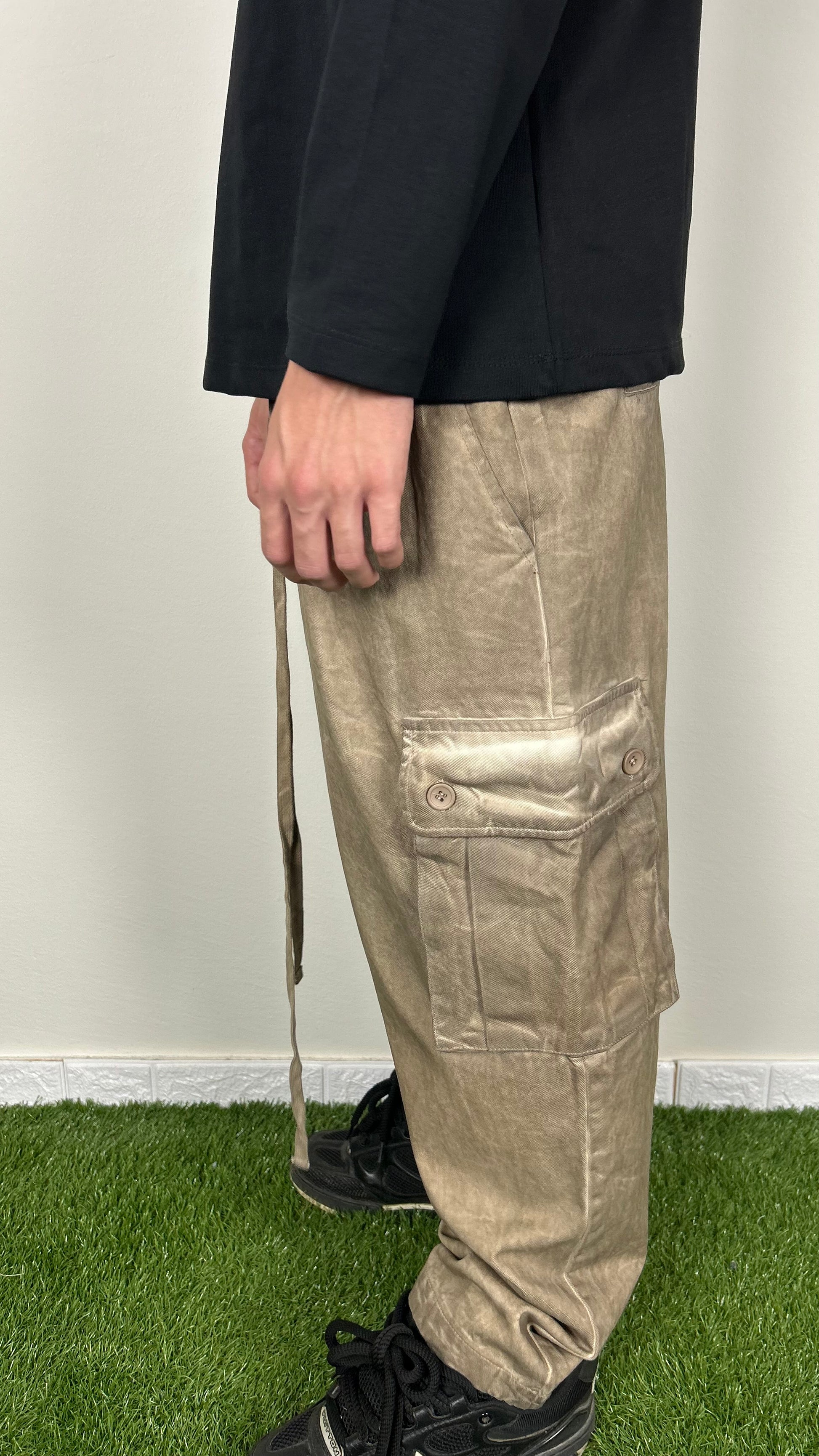 PANTALONE SARTORIALE BEIGE SLAVATO - tocastore