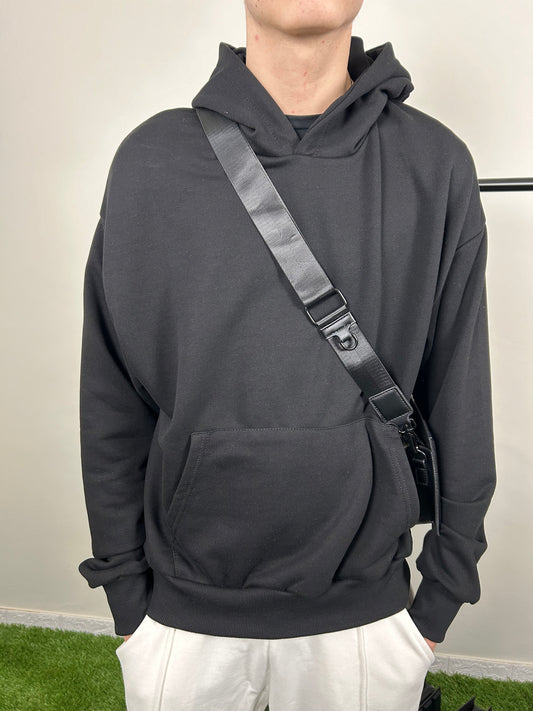 FELPA NERA LEGGERA - tocastore