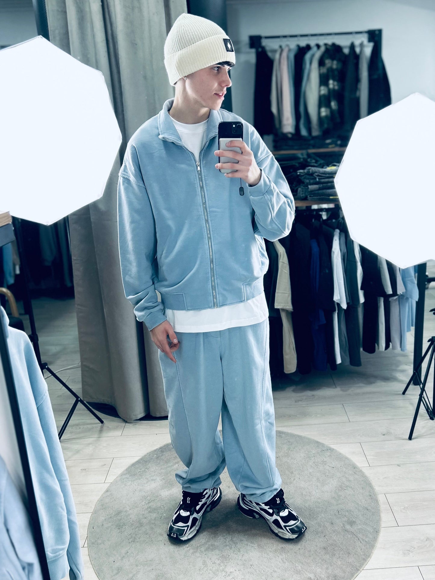 TRACKSUIT CELESTE WASHED LIMITED BALOON