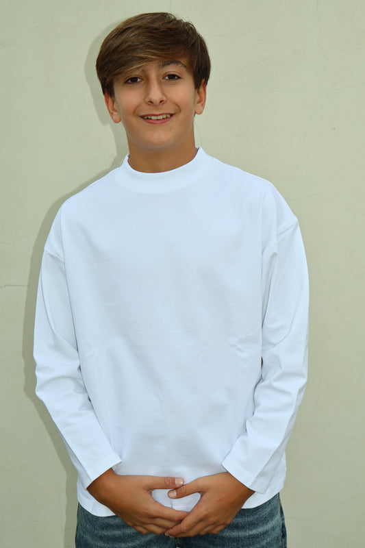 LONGSLEEVE 606046G BIANCO