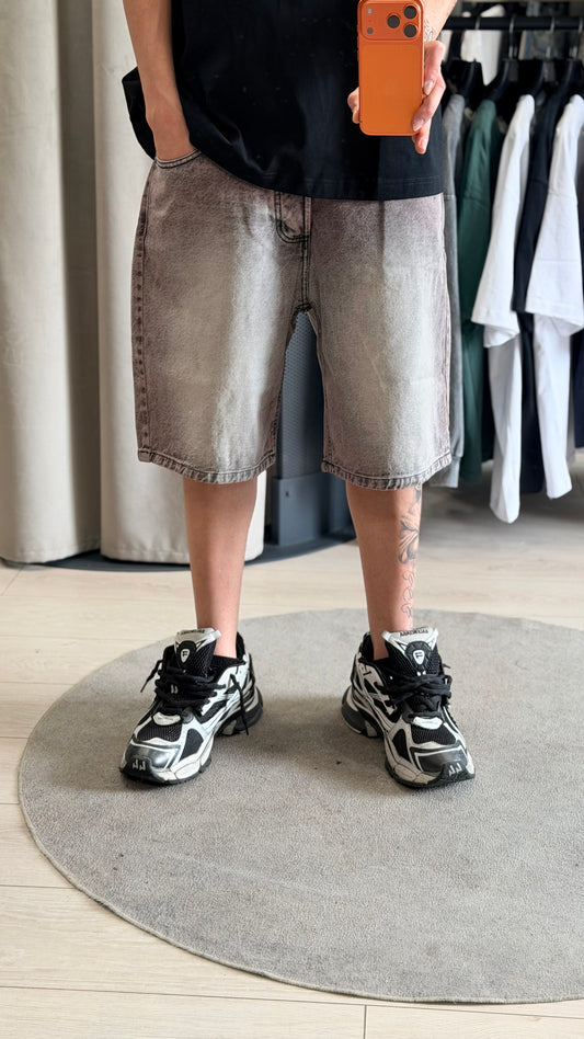 JEANS BAGGY CORTO PINK FUMÉ