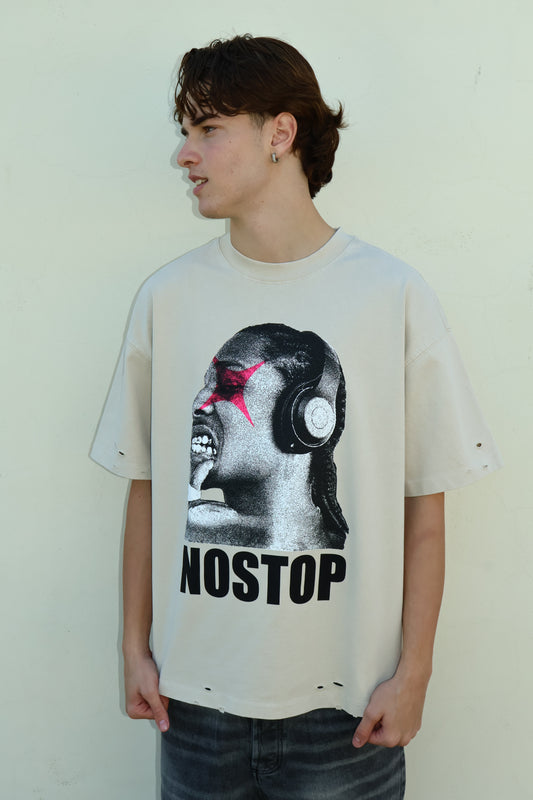 T-SHIRT NO STOP L815138-20 BEIGE