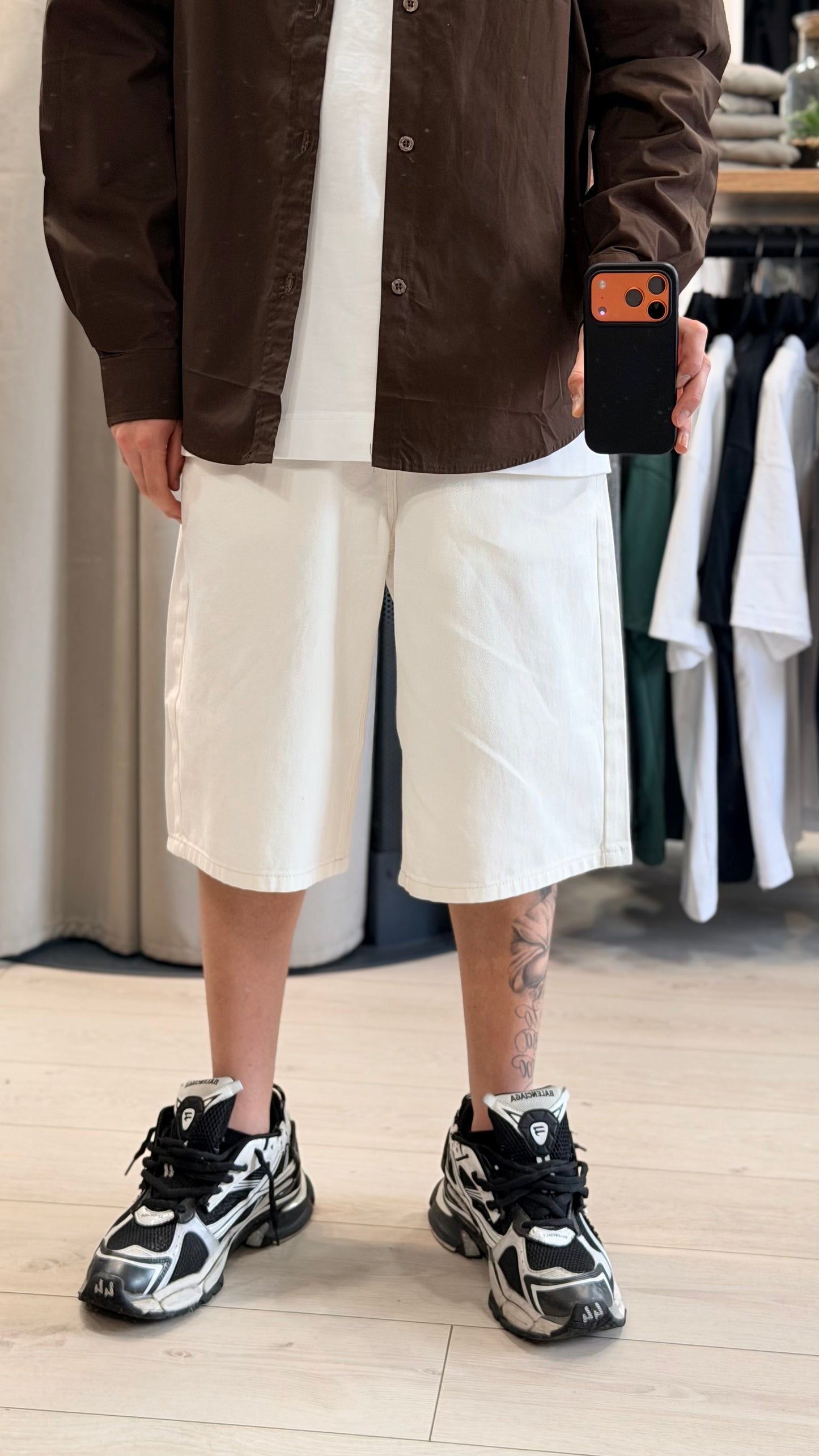 JORTS BAGGY WHITE