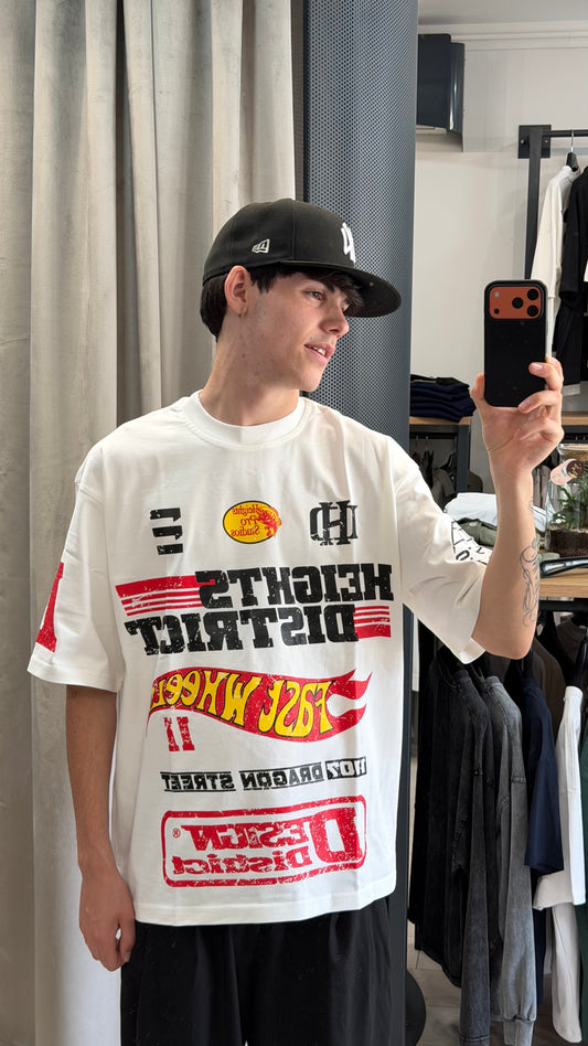 T-SHIRT RACING WHITE