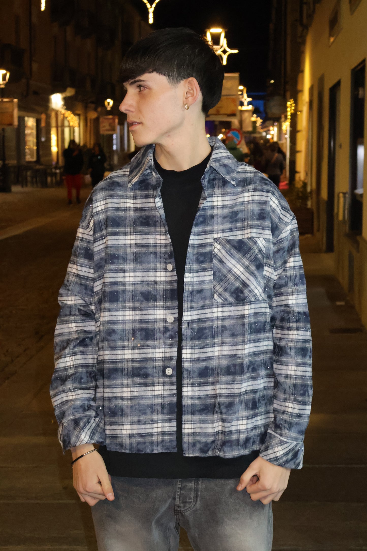 CAMICIA AURA DIAMOND BLU