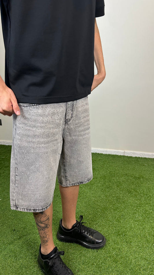JEANS SHORTS BAGGY DIAMOND