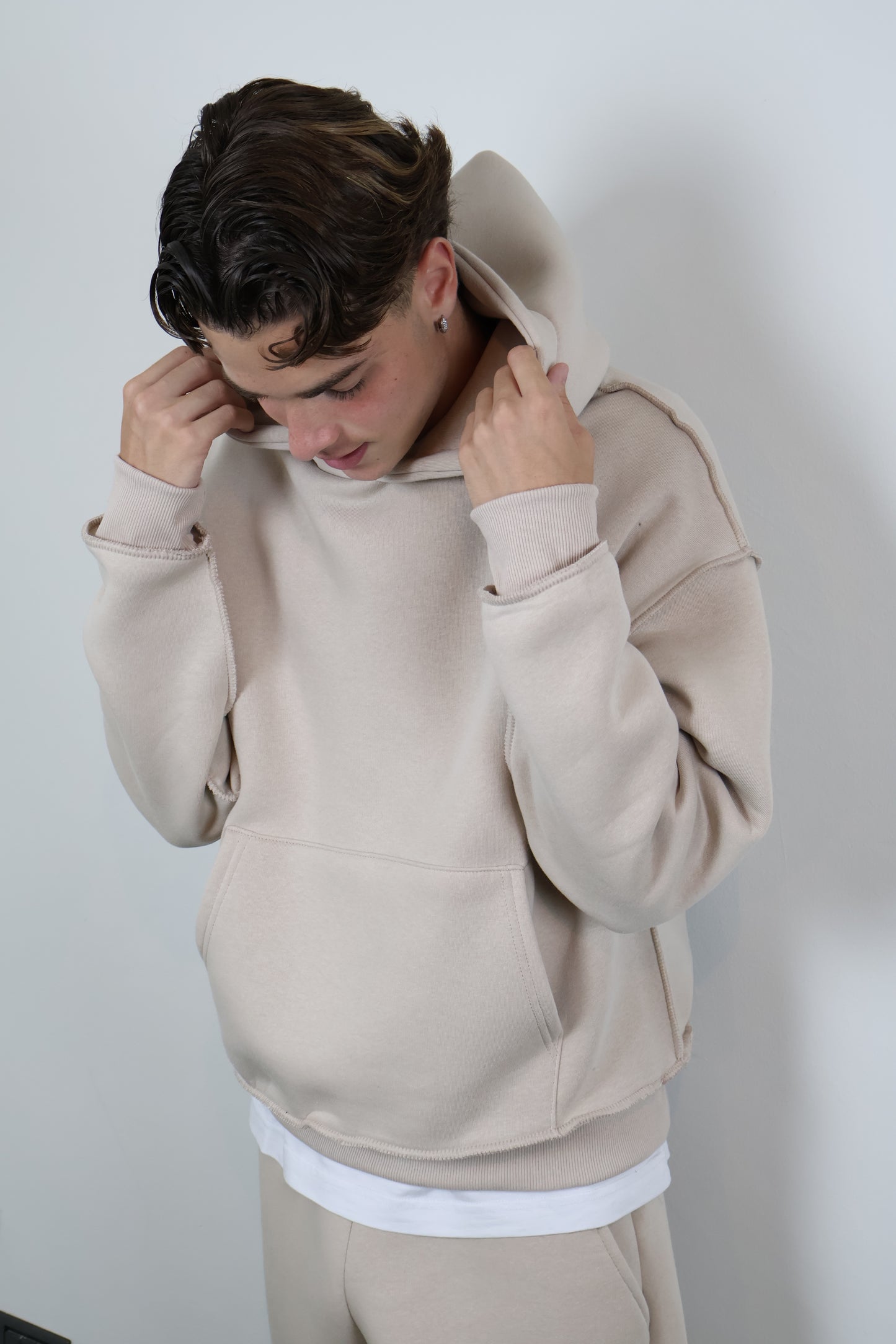 SWEATSUIT REVERSE BEIGE - tocastore