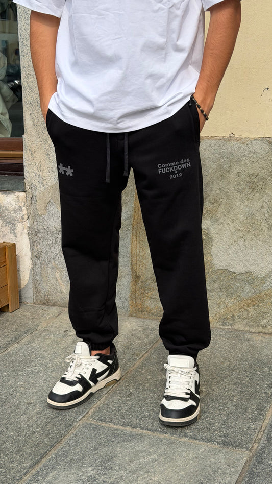 COMME des FUCKDOWN · JOGGER STATEMENT — NERO