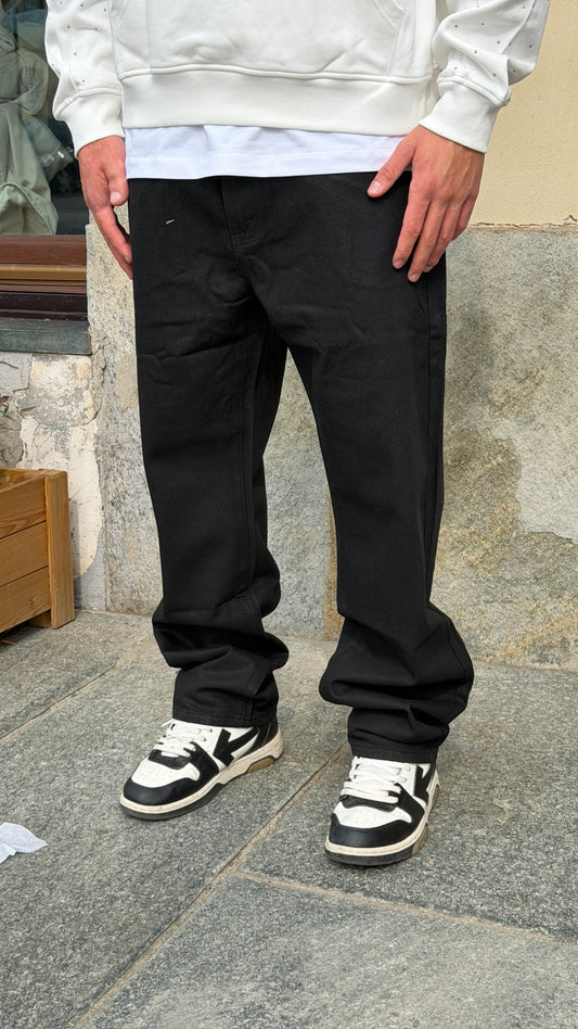 JEANS BAGGY WAX NERO
